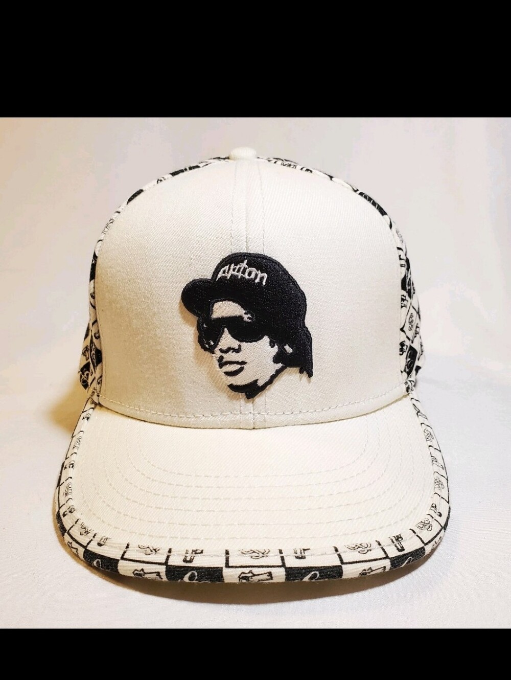 Vintage Eazy E Hat Fitted 7 3/8 Compton NWA Y2K Lazeeke Legend Cap - Picture 3 of 11